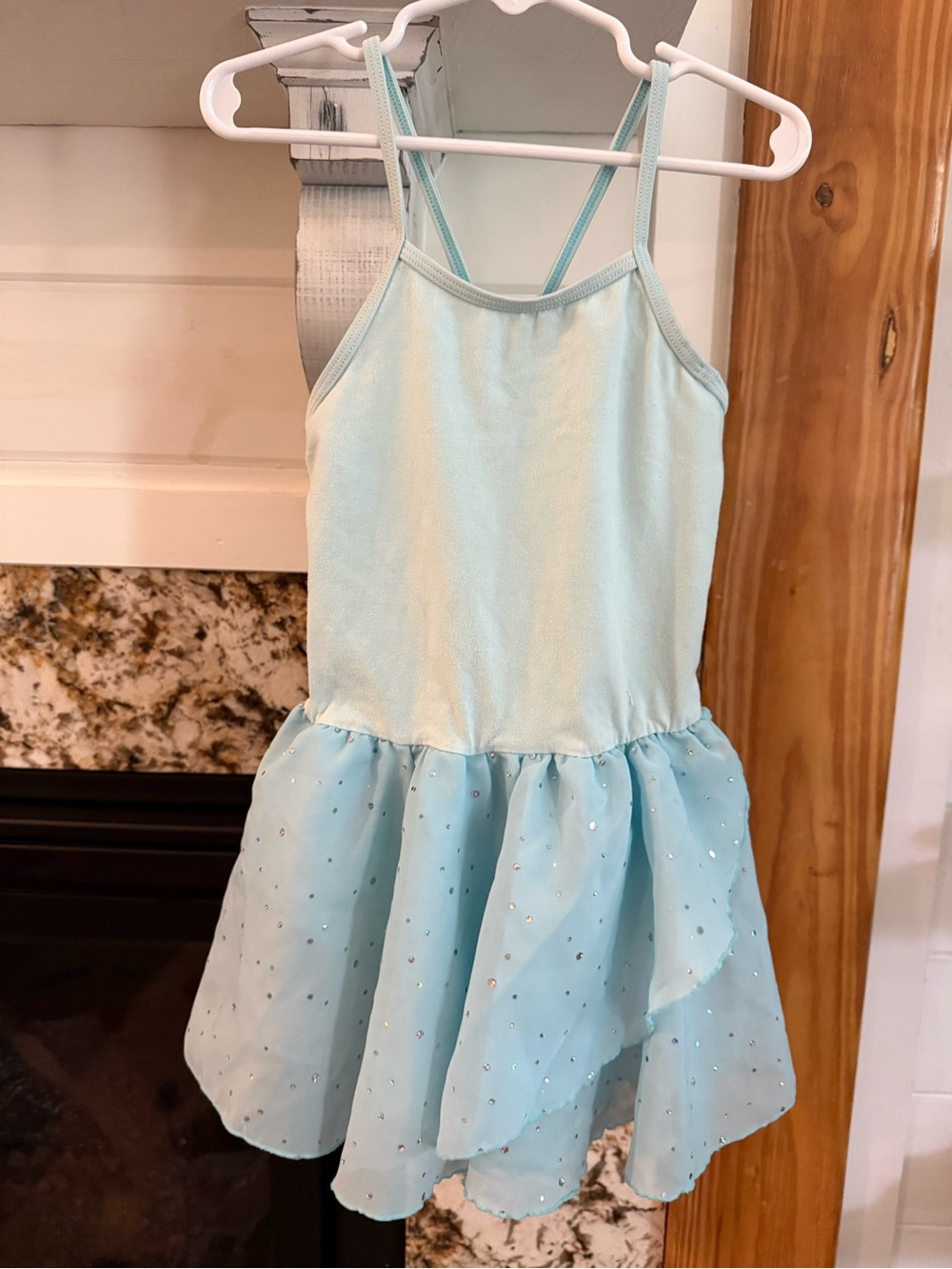 Girls Light Blue Sparkle Leo